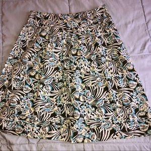 Geoffrey Beene Sport green and blue skirt sz 6